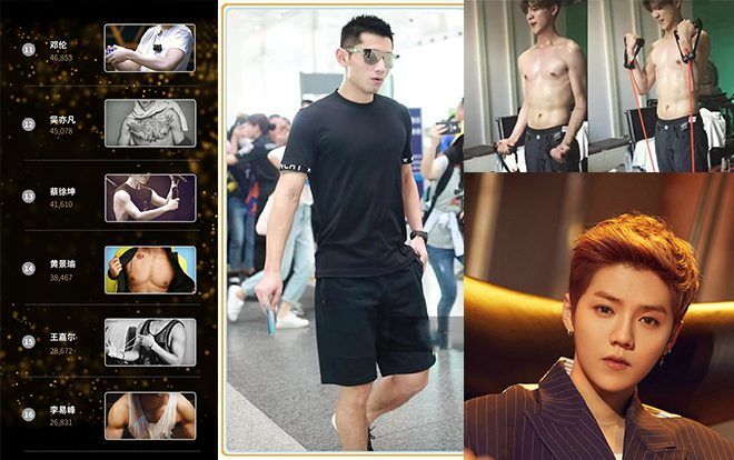 20 nam minh tinh Hoa ngữ có thân hình được cư dân mạng yêu thích nhất: Lộc Hàm dẫn dầu danh sách