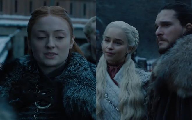 'Game of Thrones' mùa 8 tung clip giới thiệu, Jon Snow và mẹ Rồng gặp Sansa Stark trước thềm trận chiến cuối cùng