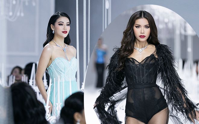 Giữa tâm bão scandal, Miss Earth Phương Khánh điềm nhiên cùng Minh Tú quét sạch sàn catwalk