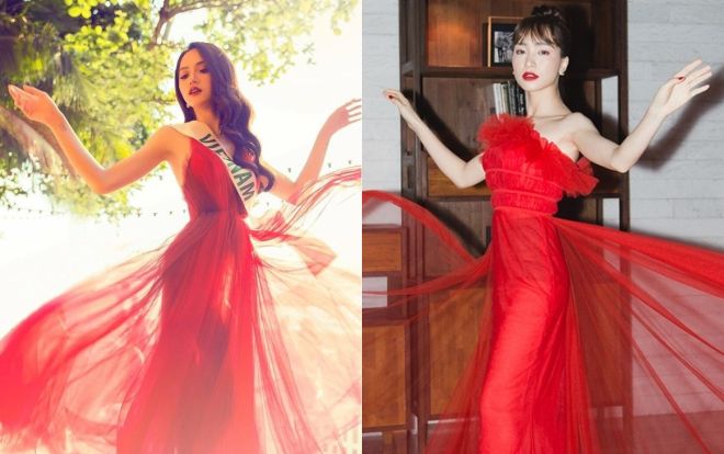 Đến lượt Hòa Minzy học theo cách pose dáng triệu view của hoa hậu Hương Giang