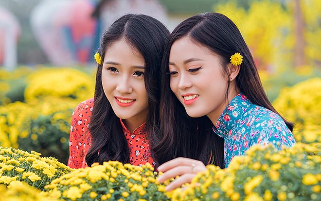 Thiếu nữ Việt khoe hình ảnh 'chỉ nhìn thôi là thấy Tết rồi'