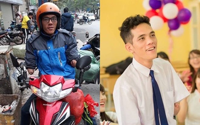 Nghị lực của chàng shipper cụt cả hai tay chở khoai bán khắp Hà Nội để giúp bà con buôn làng