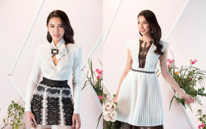 Top 5 Hoa hậu VN 2018 Thùy Tiên 'nửa kín nửa hở' trong loạt váy áo đón xuân