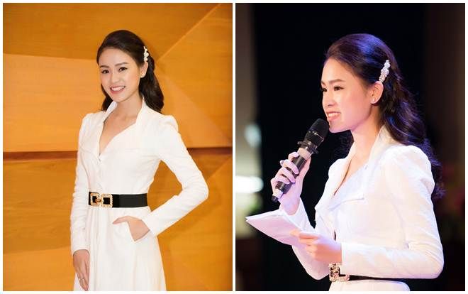 Người đẹp Phùng Bảo Ngọc Vân mặc váy trắng muốt yêu kiều như tiểu thư