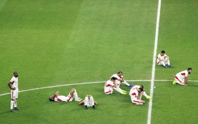 Các cầu thủ Jordan khóc nức nở, gục ngã vì thua Việt Nam