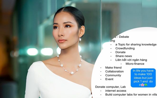 Hoàng Thùy bất ngờ 'để lộ' dự án cộng đồng có thể mang đến Miss Universe 2019