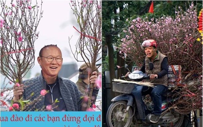 Chết cười ảnh chế Công Phượng, Quang Hải bất ngờ bỏ Dubai về Việt Nam bán đào kiếm tiền tiêu Tết