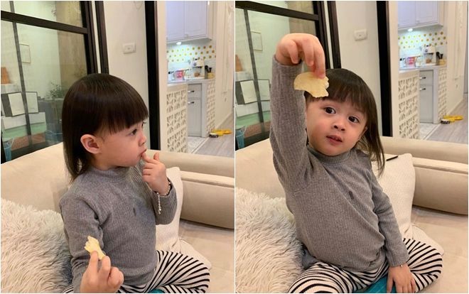 Bố Kiên Hoàng trổ tài cắt tóc bát úp khiến Cam Cam khóc thét: ‘Tóc thế này thì ăn Tết kiểu gì’