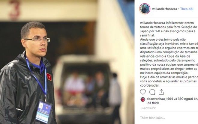 HLV thể lực điển trai viết tâm thư đầy xúc động gửi đội tuyển Việt Nam trước khi chia tay về nước