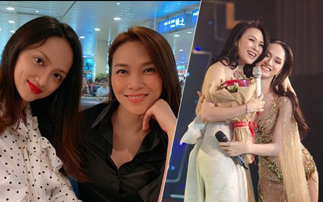 'Quyền lực' thế thôi nhưng cứ gặp thần tượng Mỹ Tâm, hoa hậu Hương Giang lại thành fangirl e ấp thế này!