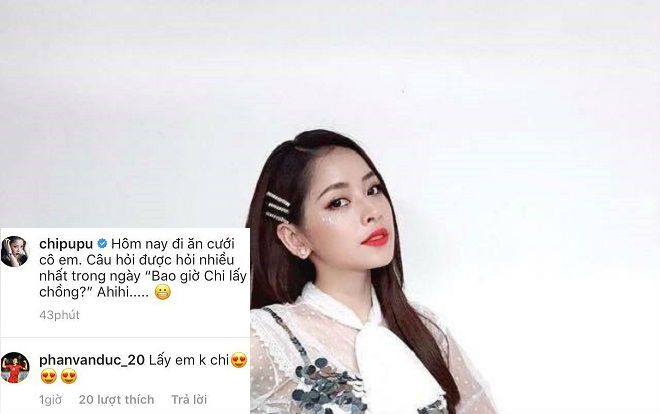 Chi Pu đăng ảnh bị hỏi 'Bao giờ lấy chồng', Phan Văn Đức vào thả thính một câu khiến ai cũng bất ngờ
