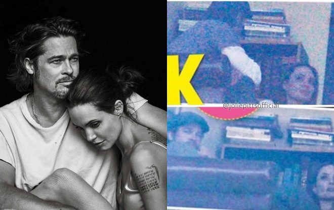HOT: Lộ ảnh Brad Pitt và Angelina Jolie gặp gỡ nhau sau 2 năm ly hôn