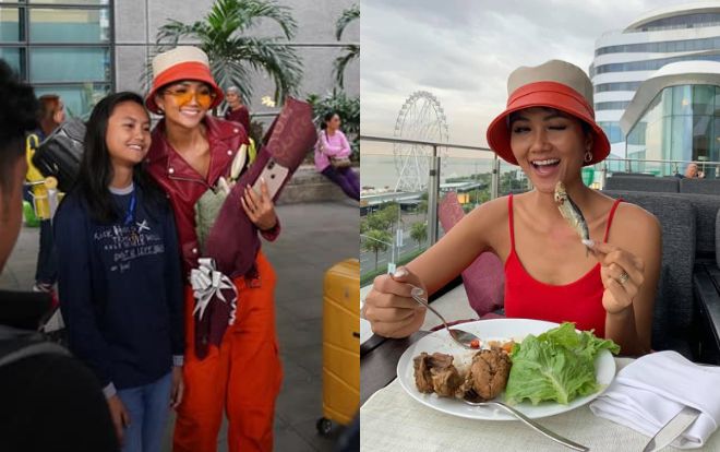 Hoa hậu đẹp nhất thế giới H'Hen Niê khiến fan Philippines khen lấy khen để chỉ với một chiếc nón