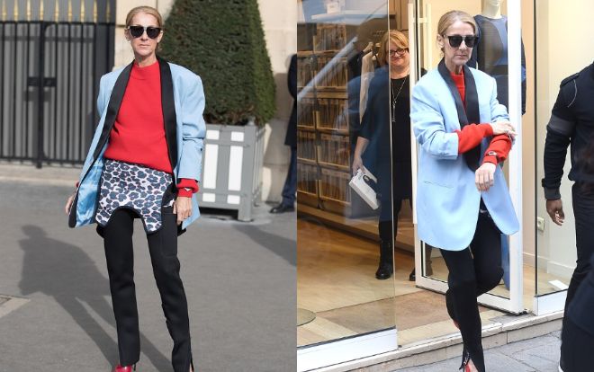 Celine Dion với gu thời trang 'lạ mắt' khi dạo phố Paris