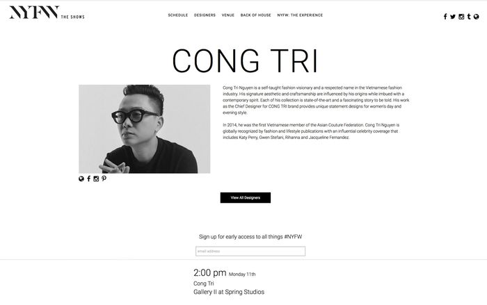 Tin vui đầu năm làng thời trang, NTK Công Trí xuất hiện trên tạp chí danh giá của Mỹ