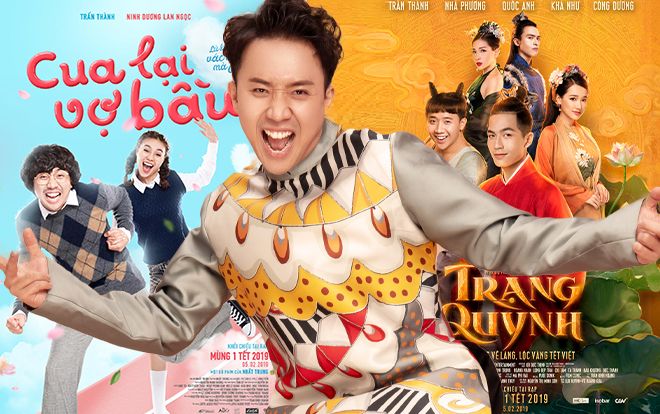 Khán giả thắc mắc: Cùng chiếu Tết 2019 nhưng Trấn Thành chỉ PR 'Cua lại vợ bầu' mà ít nhắc đến 'Trạng Quỳnh', là do phân biệt vai chính vai phụ?