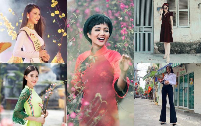 Khi các nữ hoàng nhan sắc Việt 'bung lụa' ngày Tết, 'spotlight' lập tức bị chiếm trọn