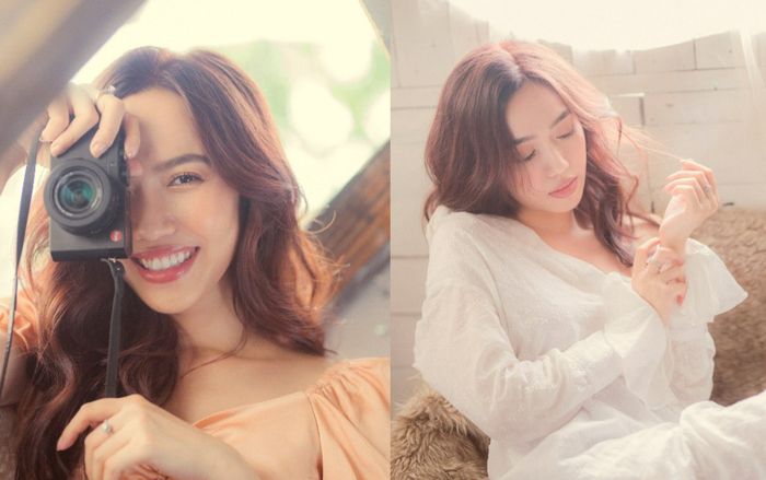 Diệu Nhi mặc trễ nải, khoe vai trần trong bộ ảnh chào Xuân