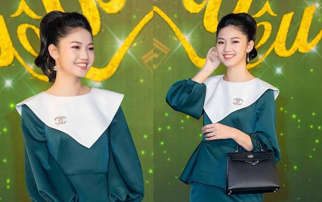 Dù khéo chọn váy, Á hậu Thanh Tú vẫn lộ bụng nhô cao giữa tin đồn bầu bí