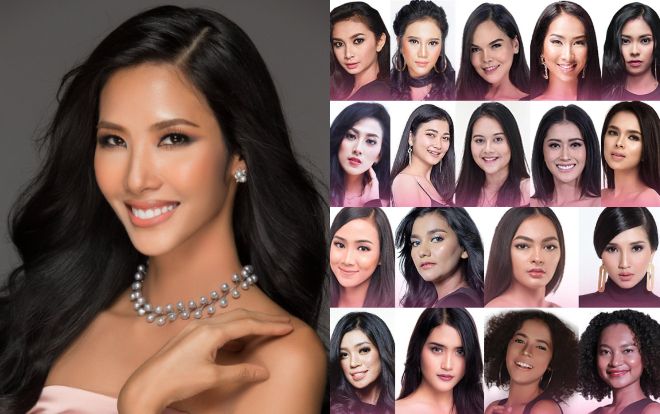 Nhan sắc nhạt nhòa của dàn ứng viên Hoa hậu Hoàn vũ Indonesia 2019
