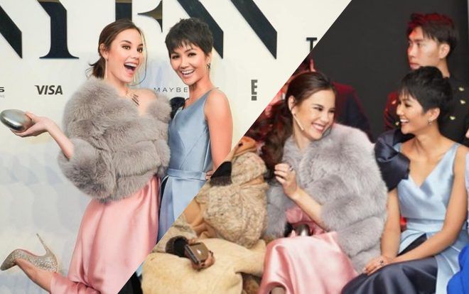 Miss Universe 2018 Catriona Gray nói tiếng Việt siêu dễ thương, hội ngộ tình cảm với H'Hen Niê tại Mỹ