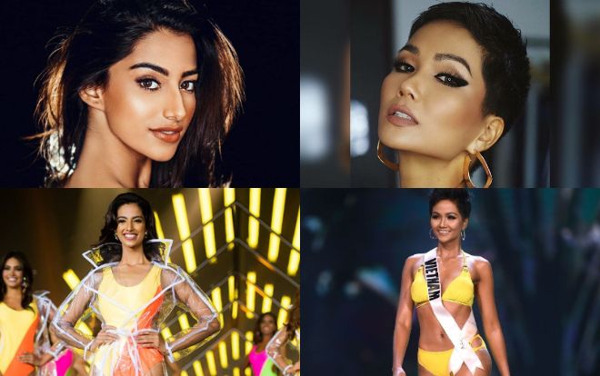 Cân đo sắc vóc Hoa hậu đẹp nhất thế giới H'Hen Niê và hoa hậu của các Hoa hậu Meenakshi Chaudhary