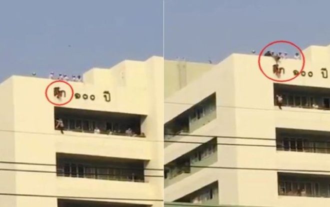 Bé gái may mắn thoát nạn khi rơi từ nóc tòa nhà 7 tầng nhờ vật này