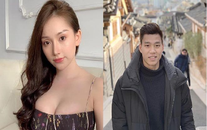 Valentine vắng người yêu, bạn gái Văn Thanh 'khoe' vòng 1 bốc lửa