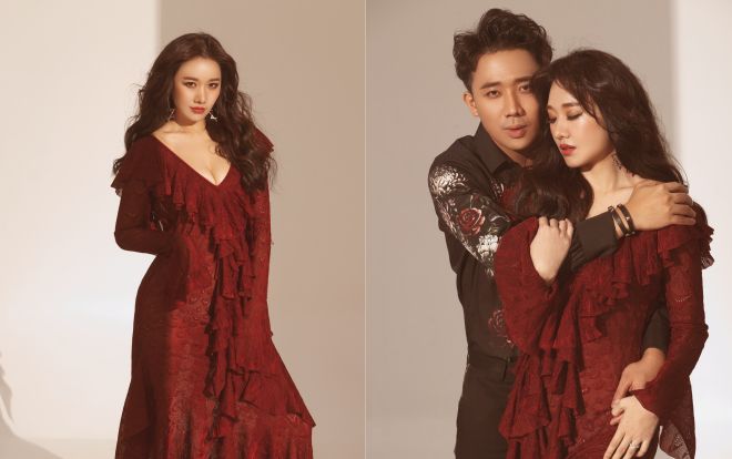 Valentine, Hari Won khoe vòng 1 trễ nải quyến rũ Trấn Thành