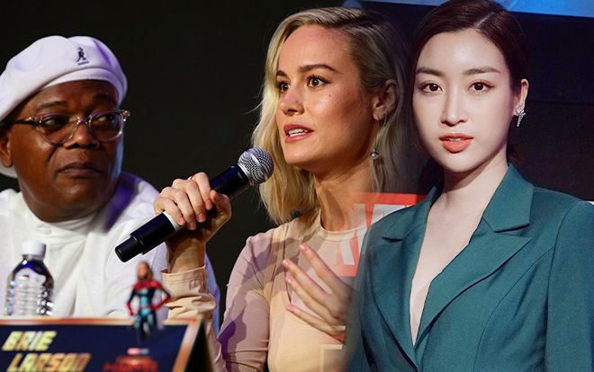 Clip: Hoa hậu Đỗ Mỹ Linh nói tiếng Anh lưu loát khi đặt câu hỏi cho Captain Marvel tại Singapore