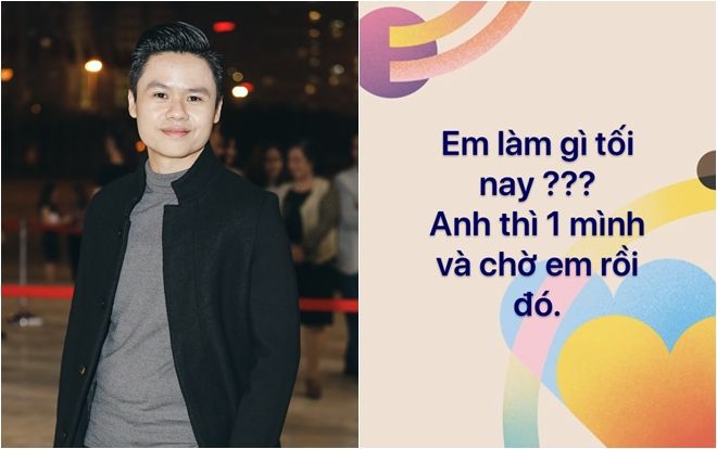 Đêm Valentine, Phan Thành tâm trạng và đầy ẩn ý: ‘Em làm gì tối nay? Anh thì một mình và chờ em rồi đó’