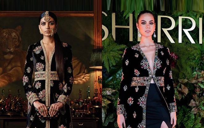 Hoa hậu Hoàn vũ 2018 bị tố mặc váy nhái của NTK Ấn Độ