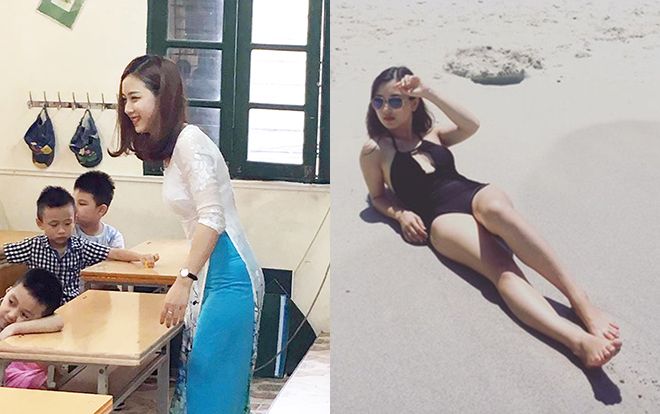 Choáng trước sự thay đổi 180 độ của cô giáo Tiểu học từng bị phụ huynh chụp lén vì quá xinh