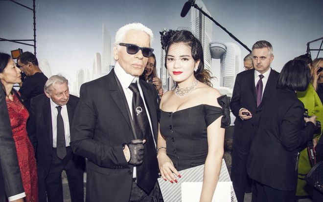Lý Nhã Kỳ một trong những sao Á hiếm hoi được gặp gỡ 'Ông hoàng Chanel' Karl Lagerfeld