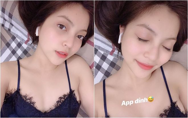 Bạn gái Quang Hải diện áo 2 dây gợi cảm, tự tin nhép miệng 'Như lời đồn'