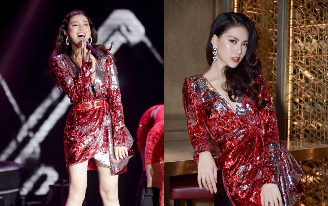 Cùng khoe chân thon, Siêu mẫu vàng Quỳnh Hoa và quán quân The Voice Ngọc Ánh ai mặc đẹp hơn?