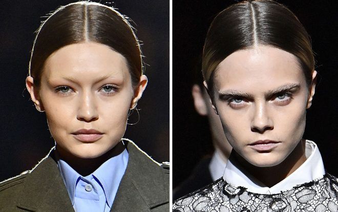 Hú hồn với mốt ‘lông mày biến mất’ của Gigi Hadid, Cara Delevingne, Kaia Gerber trên sàn diễn thời trang 2019
