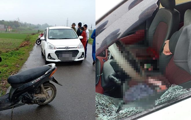 Nghi mâu thuẫn tình cảm, đối tượng chặn xe ô tô đâm chết nữ lái xe rồi uống thuốc trừ sâu tự tử