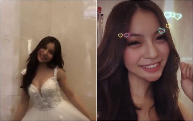 Bạn gái Quang Hải xúng xính trong chiếc váy cưới tinh khôi, dân tình mơ mộng về một đám cưới sắp diễn ra