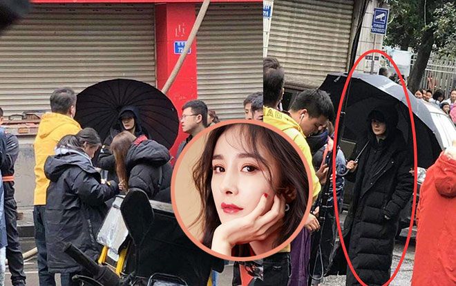 Dương Mịch lộ dáng vẻ gầy gò, mặt hốc hác tại phim trường 'Ám sát tiểu thuyết gia'