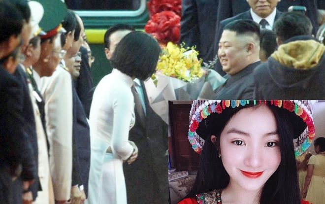 Cận cảnh nhan sắc ngọt ngào của nữ sinh Lạng Sơn tặng hoa Kim Jong Un tại ga Đồng Đăng sáng nay