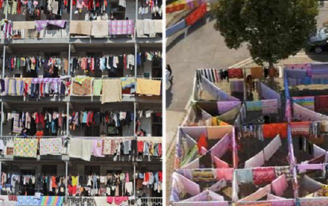 Kinh hoàng cảnh chen chúc phơi chăn của sinh viên: Tranh chỗ căng đến nỗi đốt chăn của bạn để trả thù