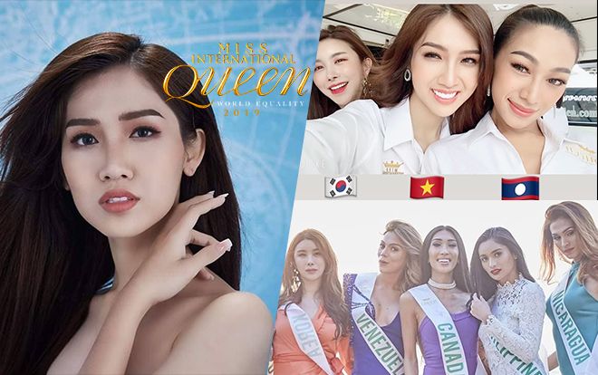 CLIP HOT: Dàn thí sinh Miss Int' Queen hào hứng chào fan Việt, Nhật Hà mải mê làm điều này!