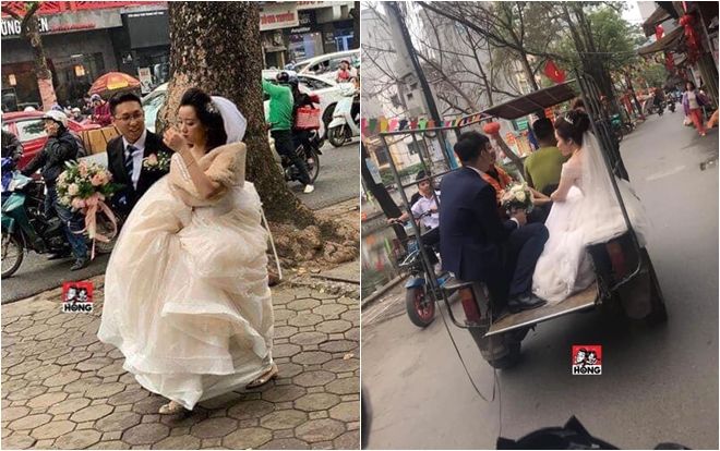 Khi đám cưới trùng ngày hội nghị thượng đỉnh Mỹ - Triều: Cô dâu xách váy hớt hải chạy, chú rể thuê ba gác chở nàng về dinh vì cấm đường