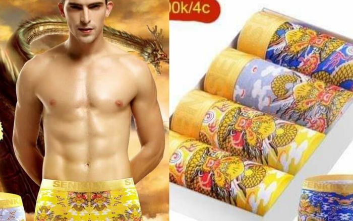 Cười đau bụng với mốt quần lót nam họa tiết rồng phượng 'dân thường' lác mắt