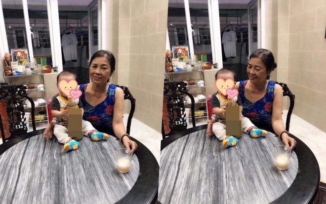 Con trai Lâm Khánh Chi 4 tháng tuổi đã rất cứng cáp