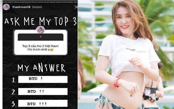 Bạn gái nóng bỏng công khai thích Bùi Tiến Dũng theo cách 'đặc biệt'