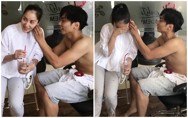 Phan Hiển tặng quà 8/3 bất ngờ, Khánh Thi xúc động không kiềm được nước mắt