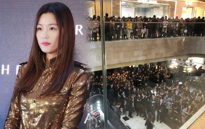 Biển người tràn nghẹt trung tâm thương mại giữa khoảnh khắc 'vì sao đưa 'mợ chảnh 'Jeon Ji Hyun đến' Trung Quốc