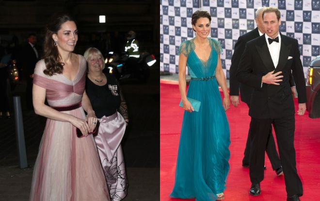 Những chiếc đầm dạ hội lung linh của Công nương Kate Middleton khiến cô như công chúa Disney đời thực